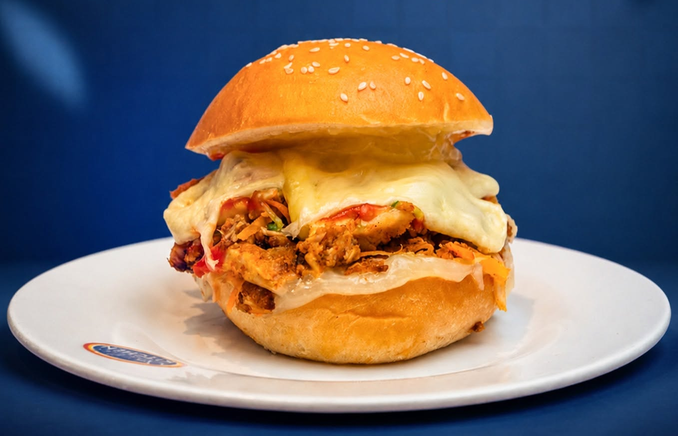 Chicken Cheese Shawarma Burger
